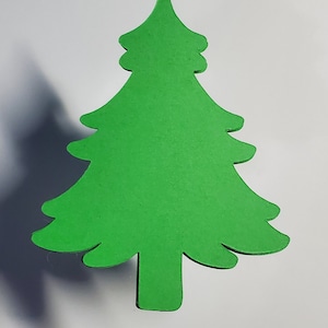 Christmas Tree Die Cuts: Cardstock Paper Trees, 15 Pack