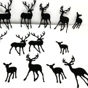 Die cut Papier Hirsch Formen - Set von 30 Karton Hirsch Ausschnitte zum Basteln