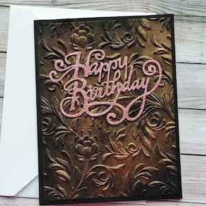Biglietto di auguri di buon compleanno in rilievo con effetto 3D per lei, biglietto da inviare, biglietto da regalare