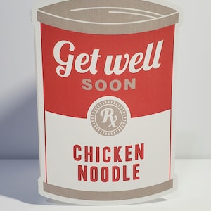 La soupe drôle peut aller bien, carte faite main, carte pour se sentir mieux