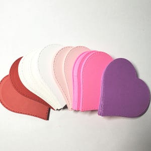 24 gestanste papieren harten, meerdere kleurenopties, 2,75 inch, ideaal voor scrapbooking, kaarten maken en decoraties, valentijnsharten