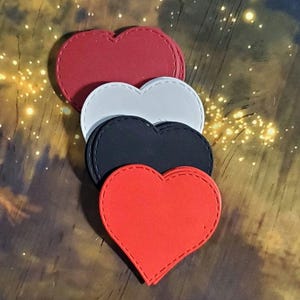 20 corazones de papel, 2 pulgadas, 5 colores, recortes de corazones de papel, corazones de San Valentín, corazones en blanco, corazones troquelados