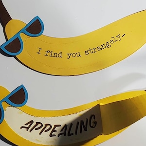Carte banane amusante, carte d'anniversaire, carte pour lui, carte perforée, carte banane amusante, carte à déchirer