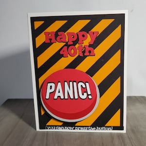 Carte de 40e anniversaire faite main, unique en son genre à chérir, carte de 40e anniversaire humoristique à offrir en cadeau pour elle ou pour lui