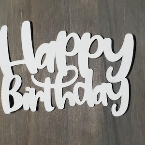 Découpes joyeux anniversaire, paquet de 10 formes de papier cartonné Joyeux anniversaire pour la fabrication de cartes et le scrapbooking