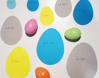 25 Cardstock egg die cuts, Easter egg blanks, paper Easter eggs, assorted colors