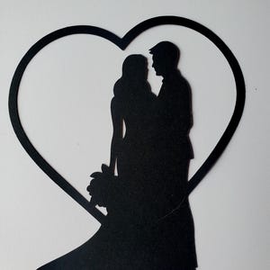 Paquete de 4 recortes para álbum de recortes de boda, troqueles de novios, tema de álbum de recortes de boda