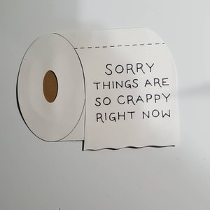 Grappige Valentijnsdagkaart, jubileumkaart, kaart voor hem, geperforeerde kaart, wc-papierkaart