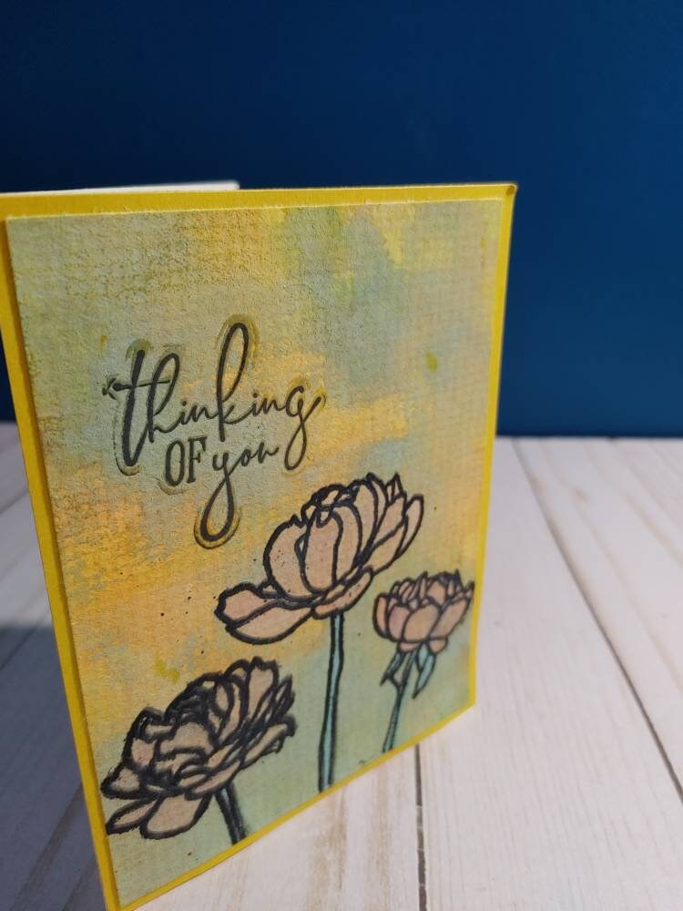 Thinking of You Card Handmade Greeting Card Sympathy Card to - Etsy