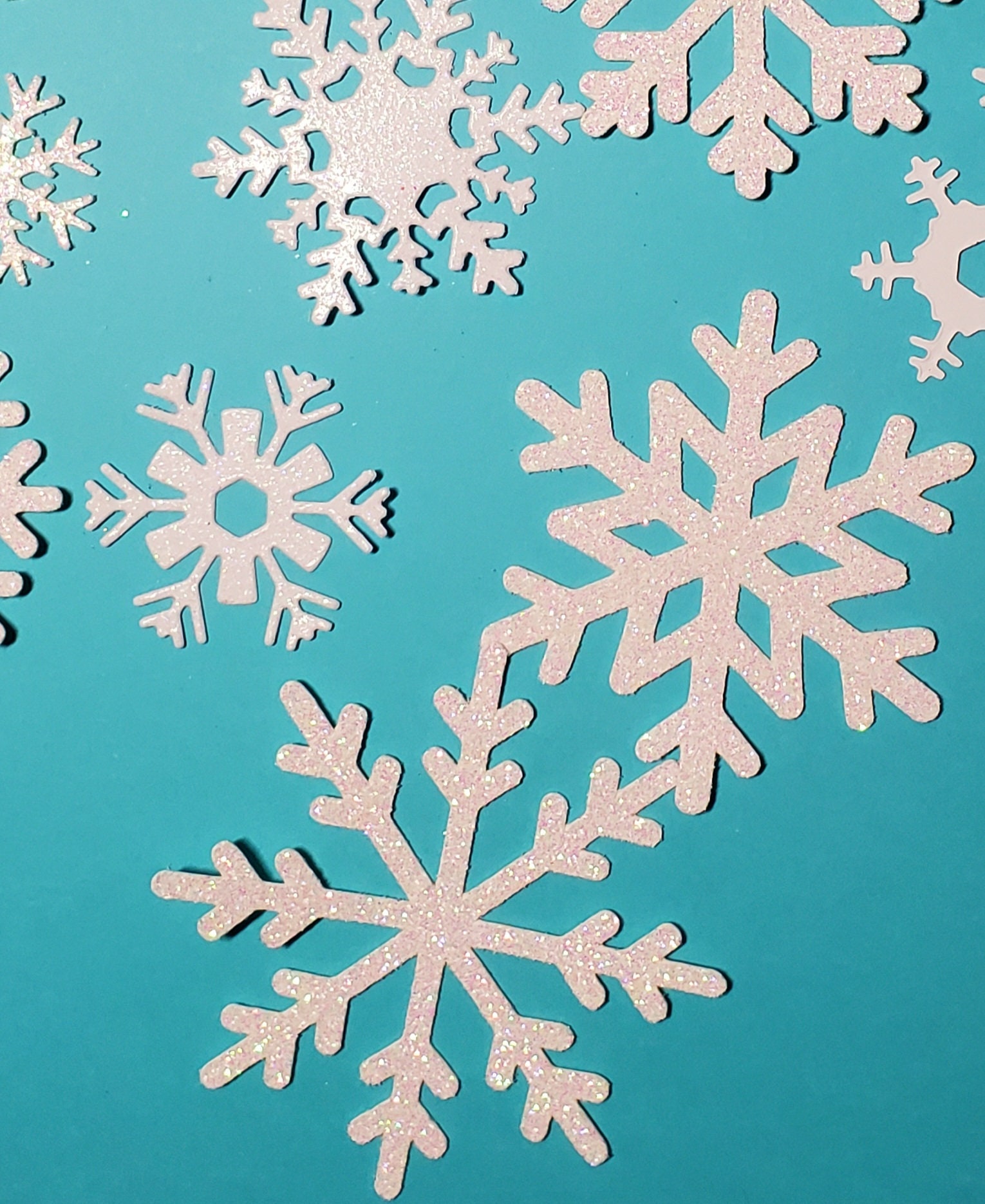 Glitter Snowflake Clip Art. Sparkle Christmas Snowflakes. Frozen, Snow,  Snowflake Clipart in Mint, Blue, Purple Glitter. Christmas Images. 
