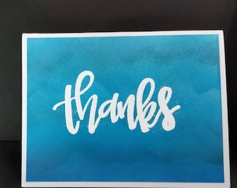 Bedankkaart handgemaakt, dankkaart, waarderingskaart, bedankkaart, kaart om dank te zeggen, bedankkaart om te versturen