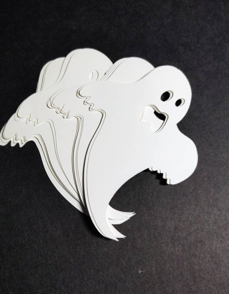 15 Paper Ghost Shapes, Ghost Diecuts for Halloween - Etsy