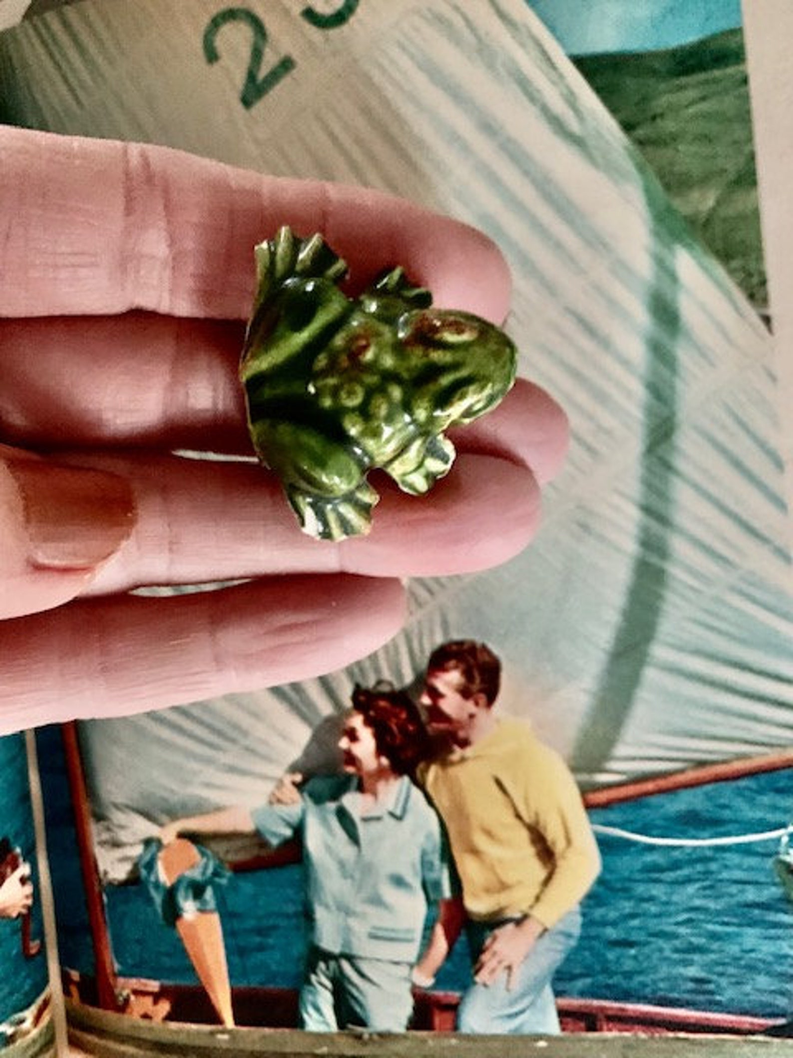 Ceramic Vintage Frog Pin, Vintage Frog Pin, Vintage Frog Brooch