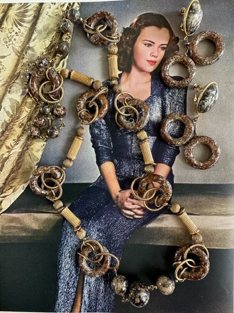 すばるん♬さま　Miriam Haskell ネックレス Vintage Miriam Haskell Necklace & Bracelet Set~pink Glass/pearls