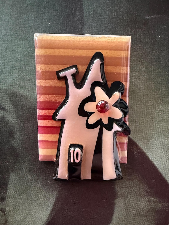 1990s House Pins by Lucinda Signed by Lucinda Herself Ultra Rare 1998 Limited Edition #274B 10th Anniversary Brooch Vintage Autograph Pin