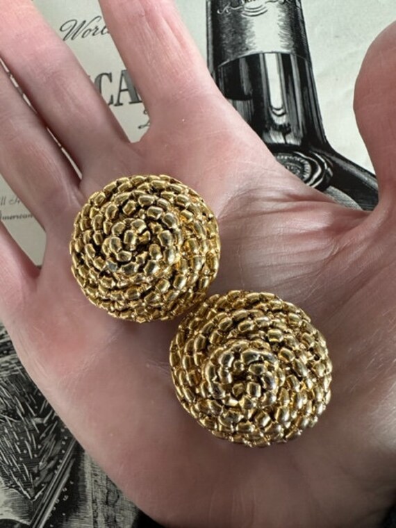 Erwin Pearl Earrings, Erwin Pearl Coiled Gold Ear… - image 8