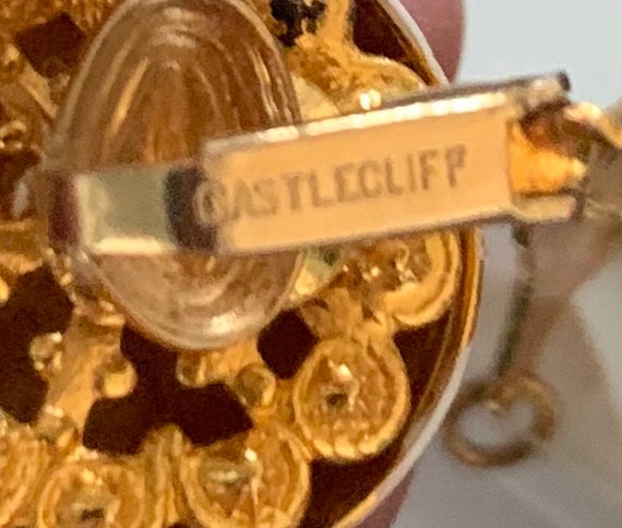 Castlecliff 60's White Flutter Drop Dangle  Earri… - image 5
