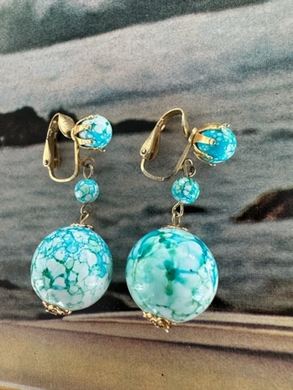 60s Authentic Dangle Ball Earrings, 60s Authentic 