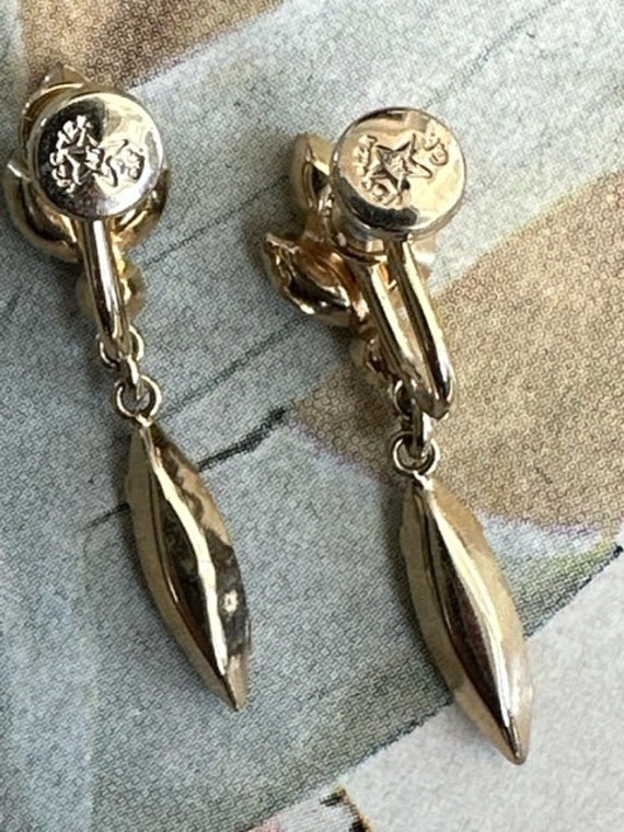 Dansal Rhinestone Pin and Earrings Set, 50s Dansa… - image 6