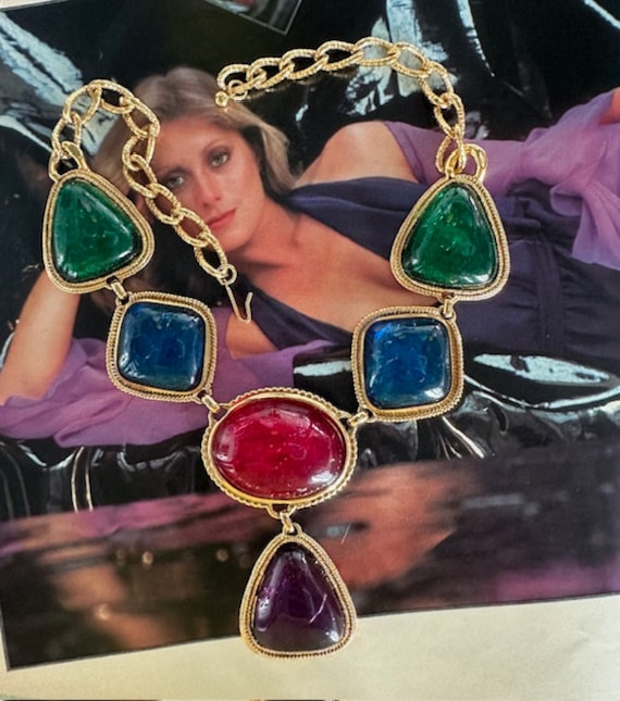 1990s Kenneth Jay Lane Signed for Avon Chunky Jew… - image 3