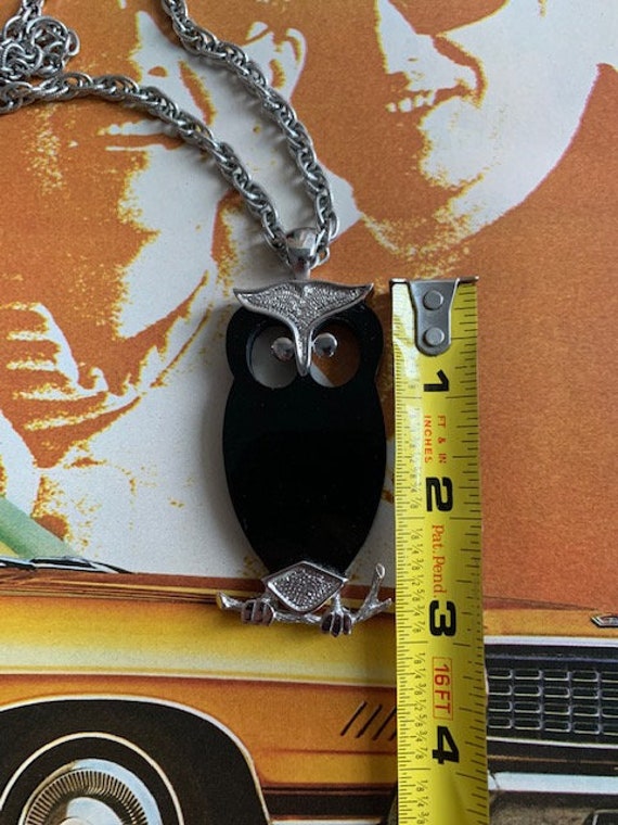Vintage Parklane Stamped Owl Pendant, Vintage Owl… - image 8