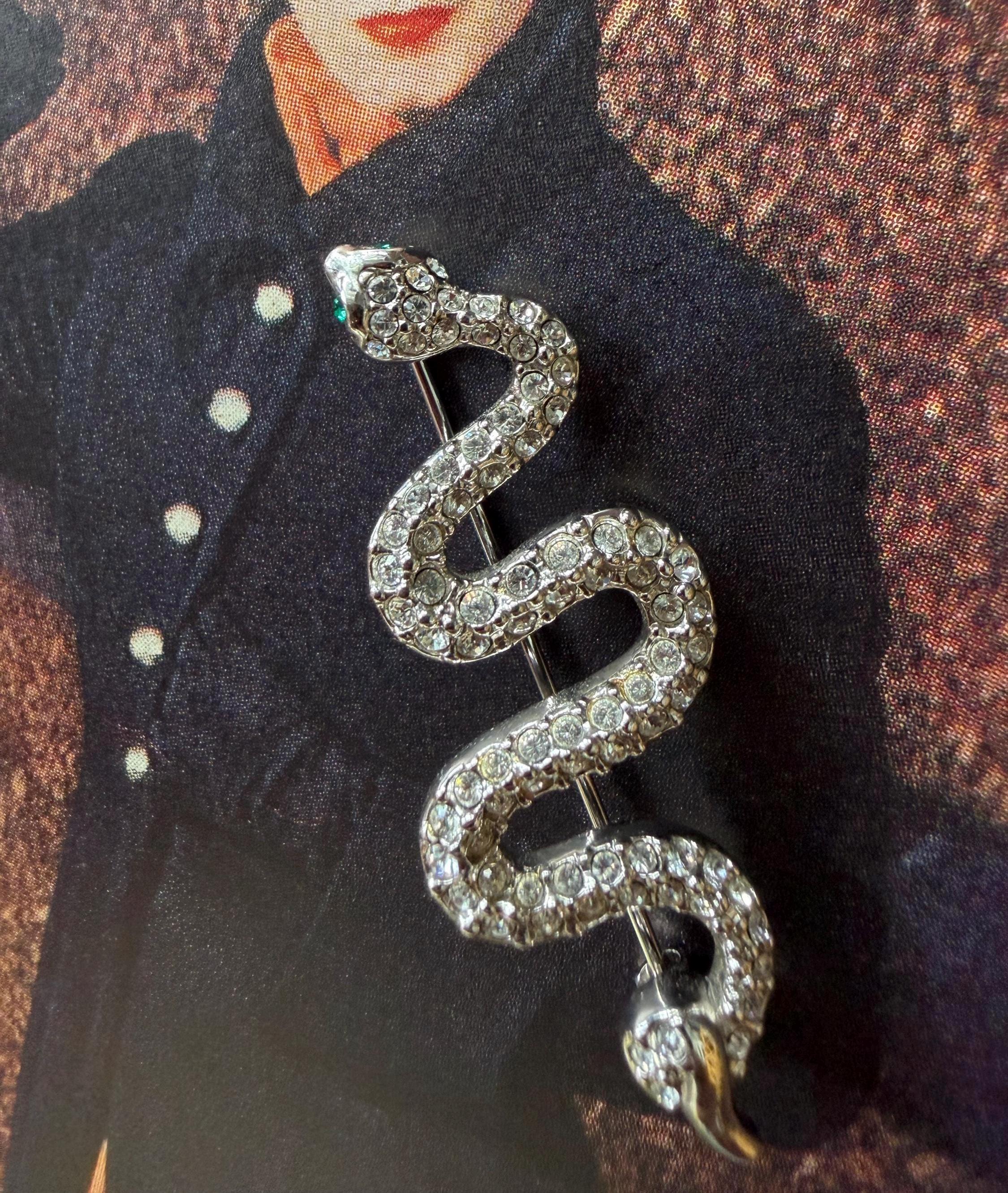 Snake Pin Brooch Silver - Etsy