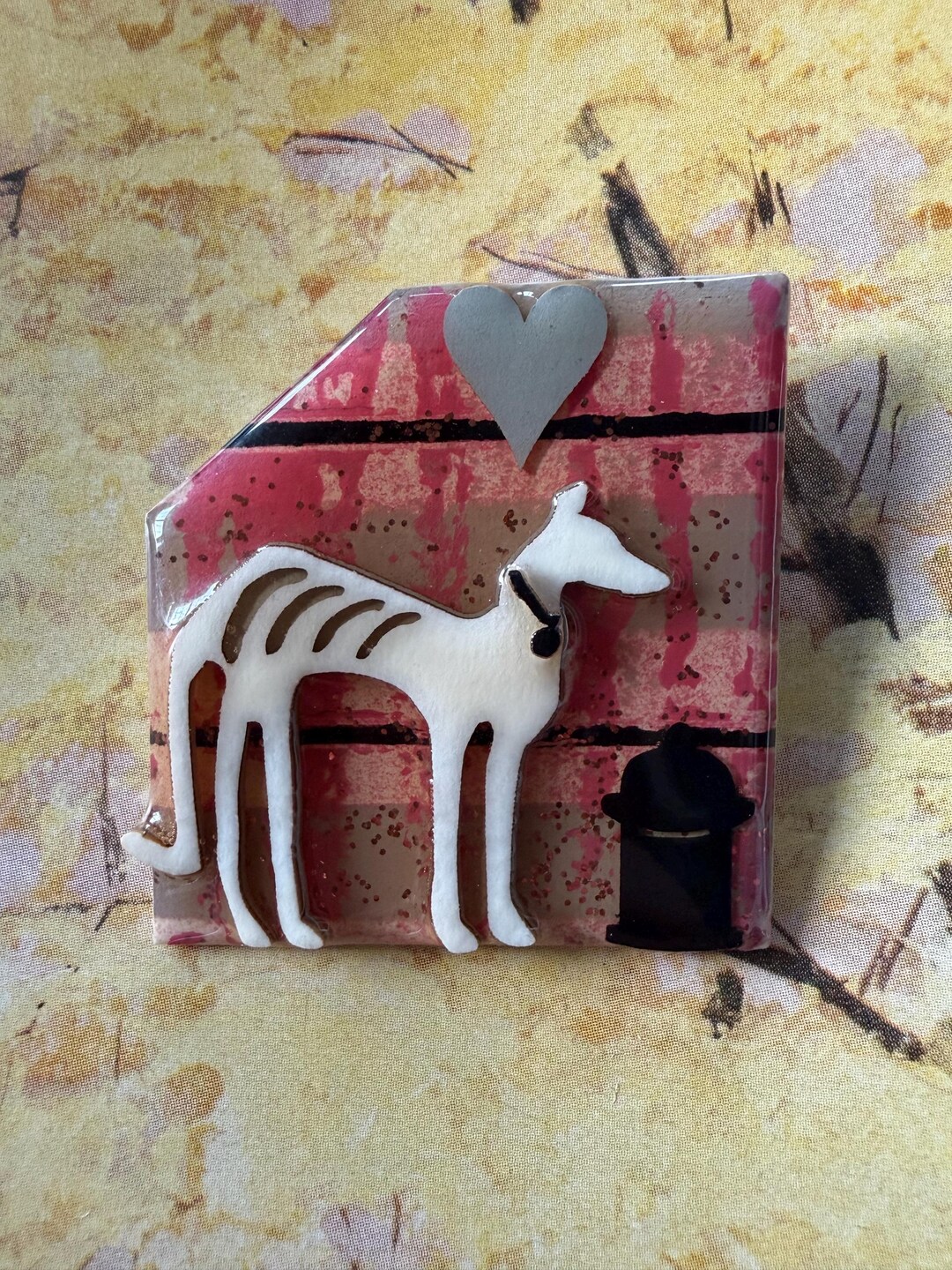 1990s Pet Pins by Lucinda Signed Dog Brooch Vintage Whimsical Folk Art ...