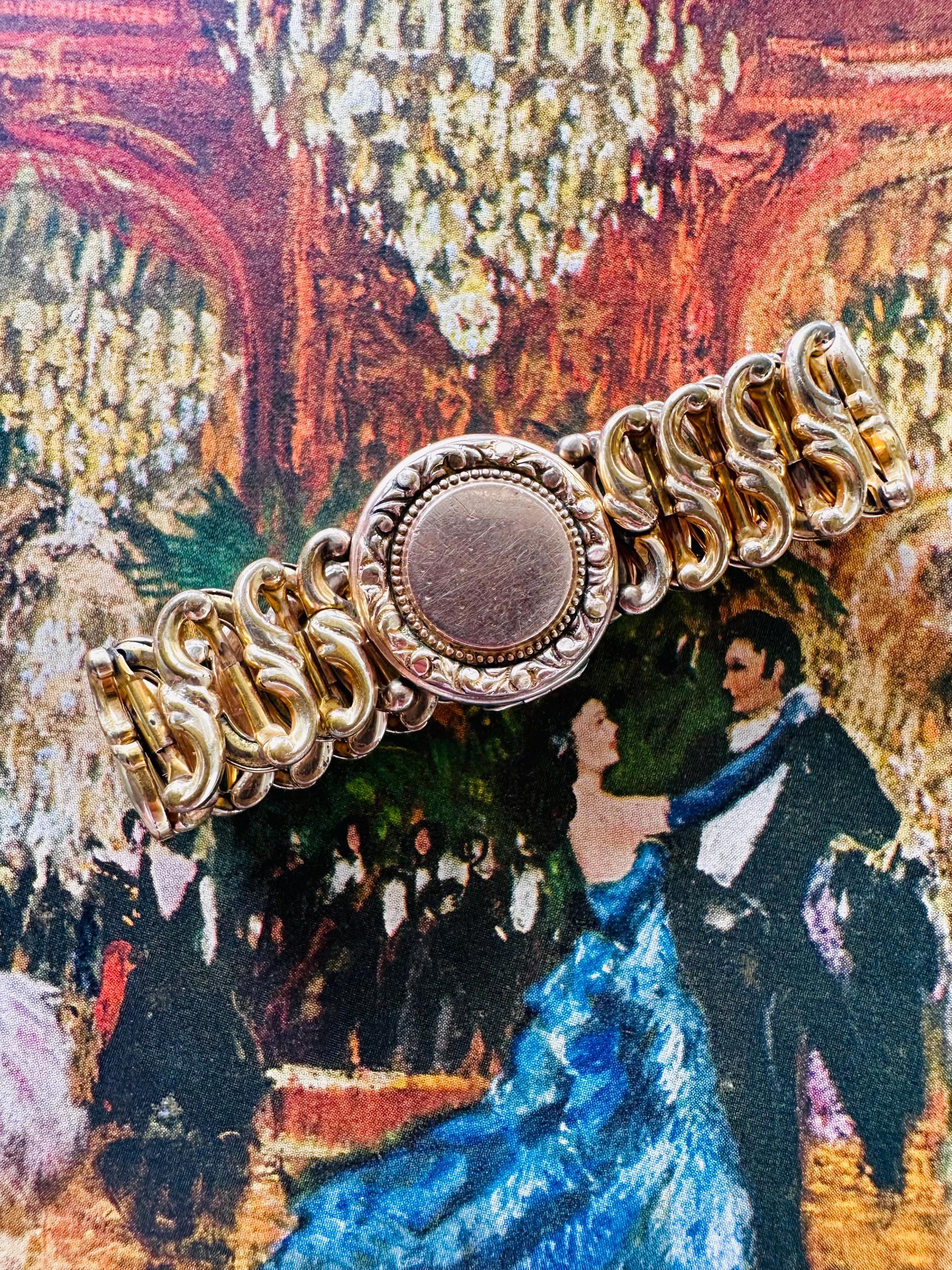 1940s Sweetheart Locket Expansion Bracelet - Etsy
