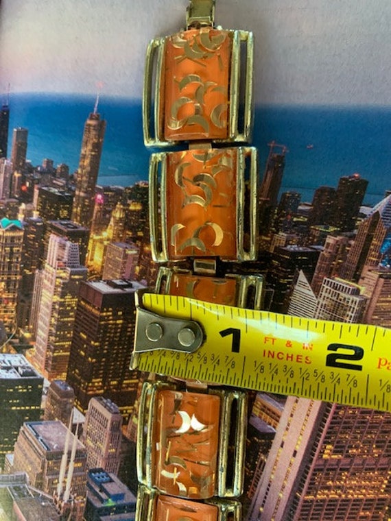 Lucite Panel Confetti Chunky Bracelet, 50sConfett… - image 9