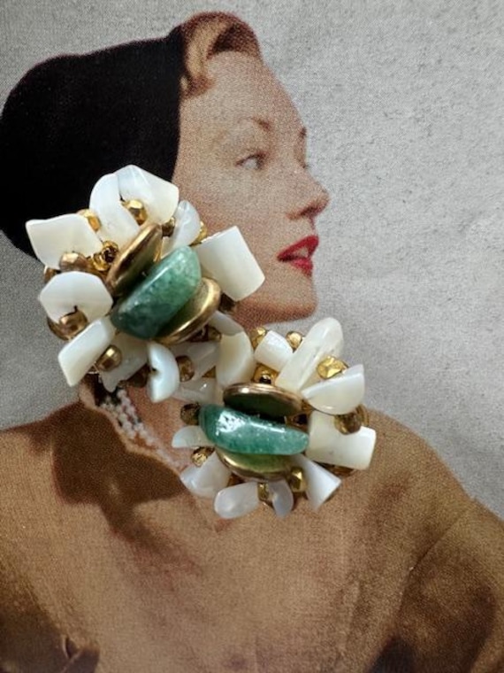 Miriam Haskell Vintage Hair Clip Signed Vintage Miriam Haskell Faux Pearl Hair Comb Clip Barrette | eBay main image 4