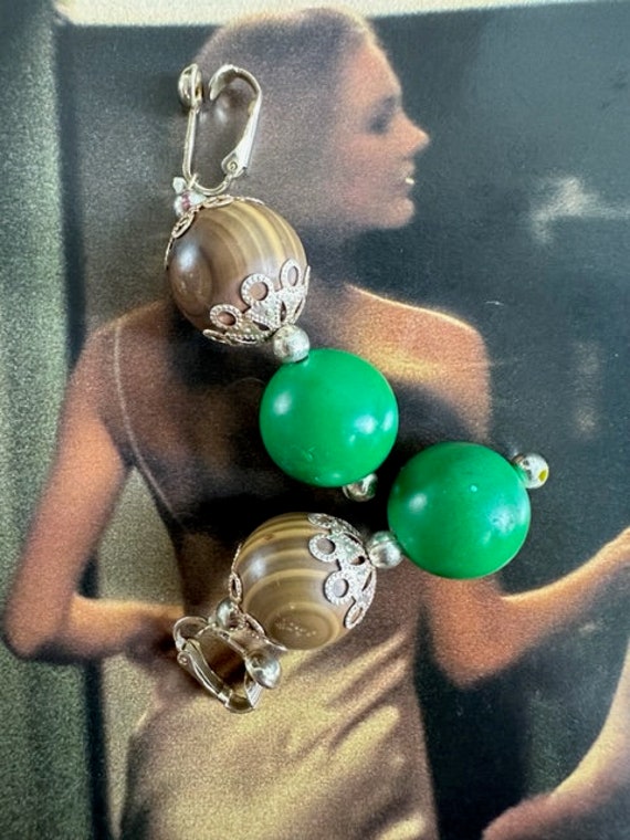 60s Authentic Gum Ball Dangle Earrings. 60s Dangl… - image 8