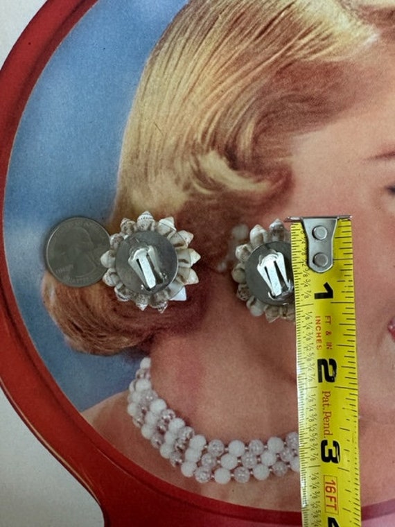 1940s Miniature Shell Earrings, Vintage Shell Ear… - image 6