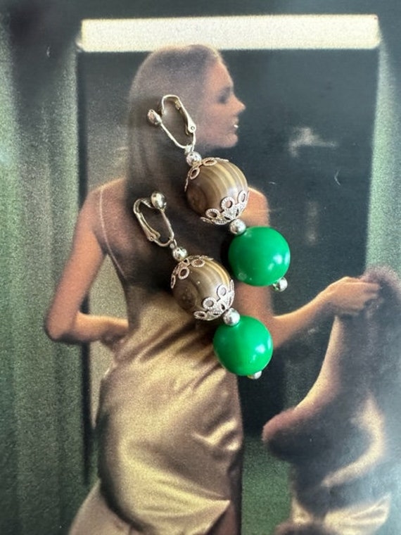 60s Authentic Gum Ball Dangle Earrings. 60s Dangl… - image 7