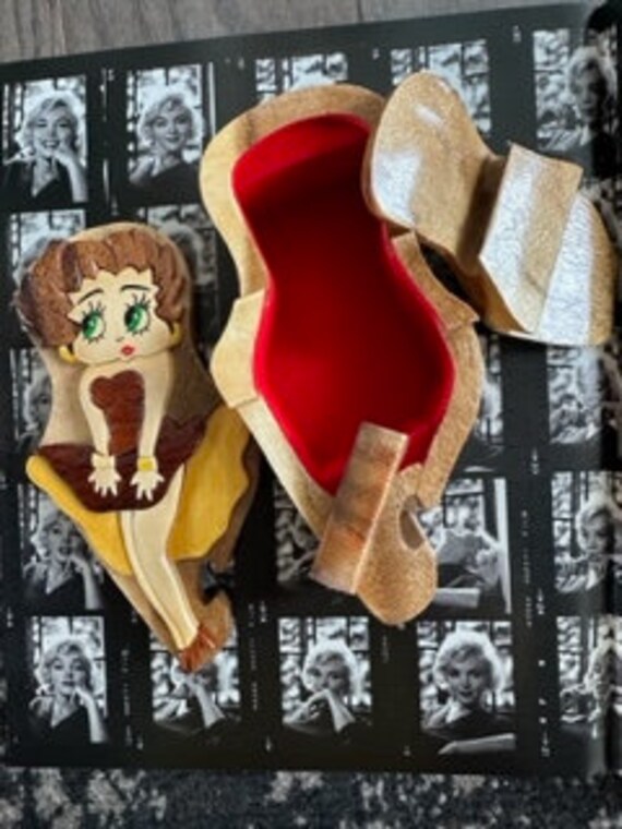 Betty Boop Wooden Jewelry Box, Betty Boop Trinket… - image 3