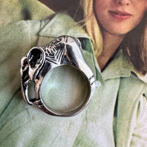 Silver Elephant Ring, Elephant Jewelry, Silver 3-D Elephant Ring, Animal Rings, Statement Rings, Costume Elephant Ring, Elephant Rings