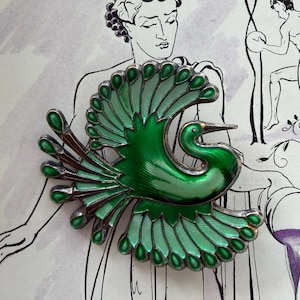 David Andersen Norway Enamel Brooch - Etsy