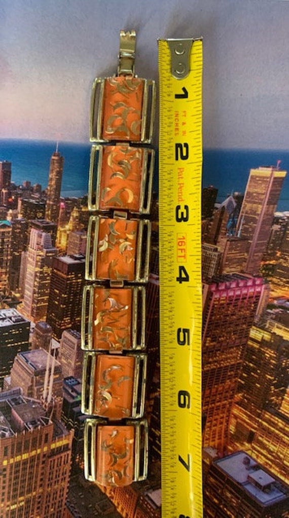 Lucite Panel Confetti Chunky Bracelet, 50sConfett… - image 8