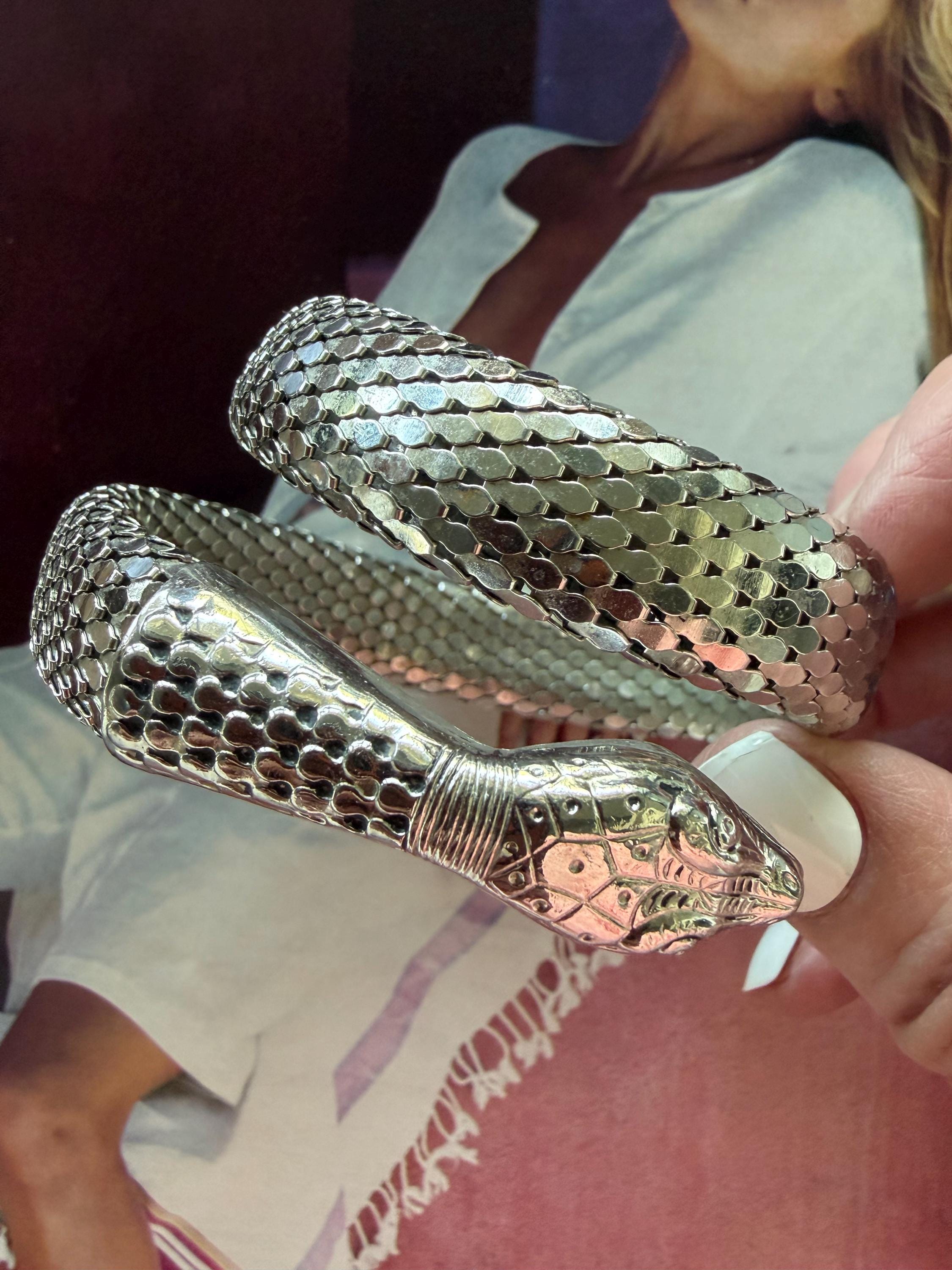 Whiting and Davis Snake Bracelet - Etsy