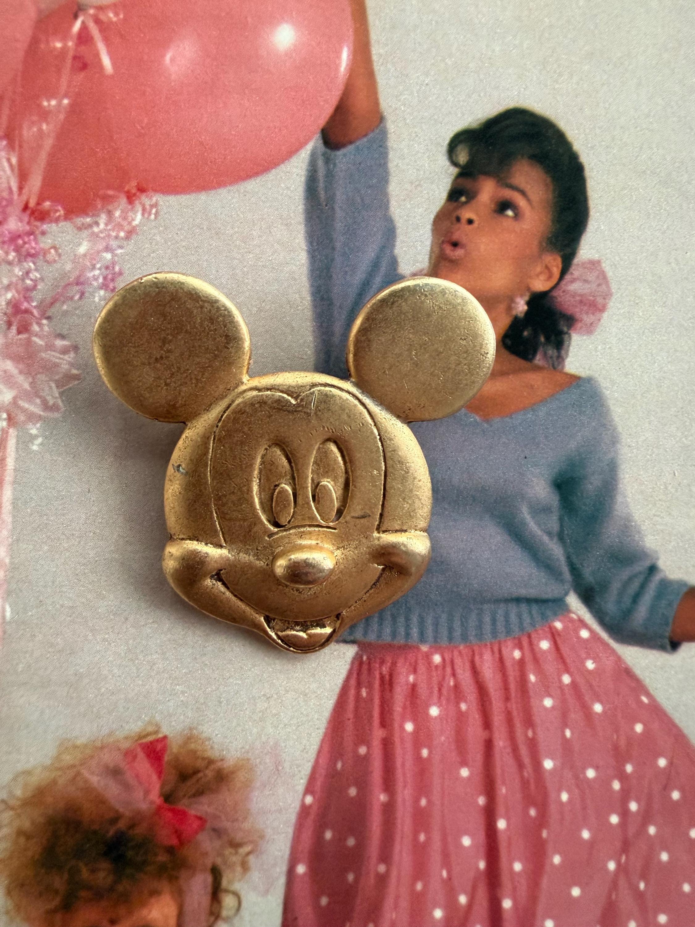 Vintage Mickey Mouse Brooch - Etsy