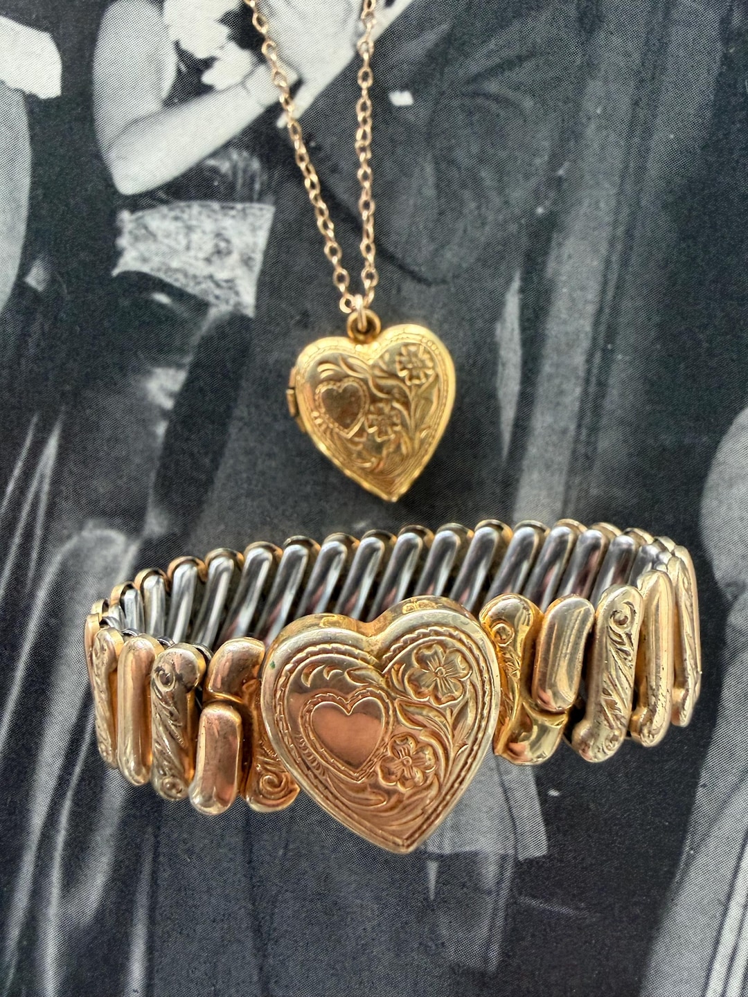 アクセサリー 40s vintage Sweet Heart Jewelry il_1080xN.7475966207_52ql.jpg