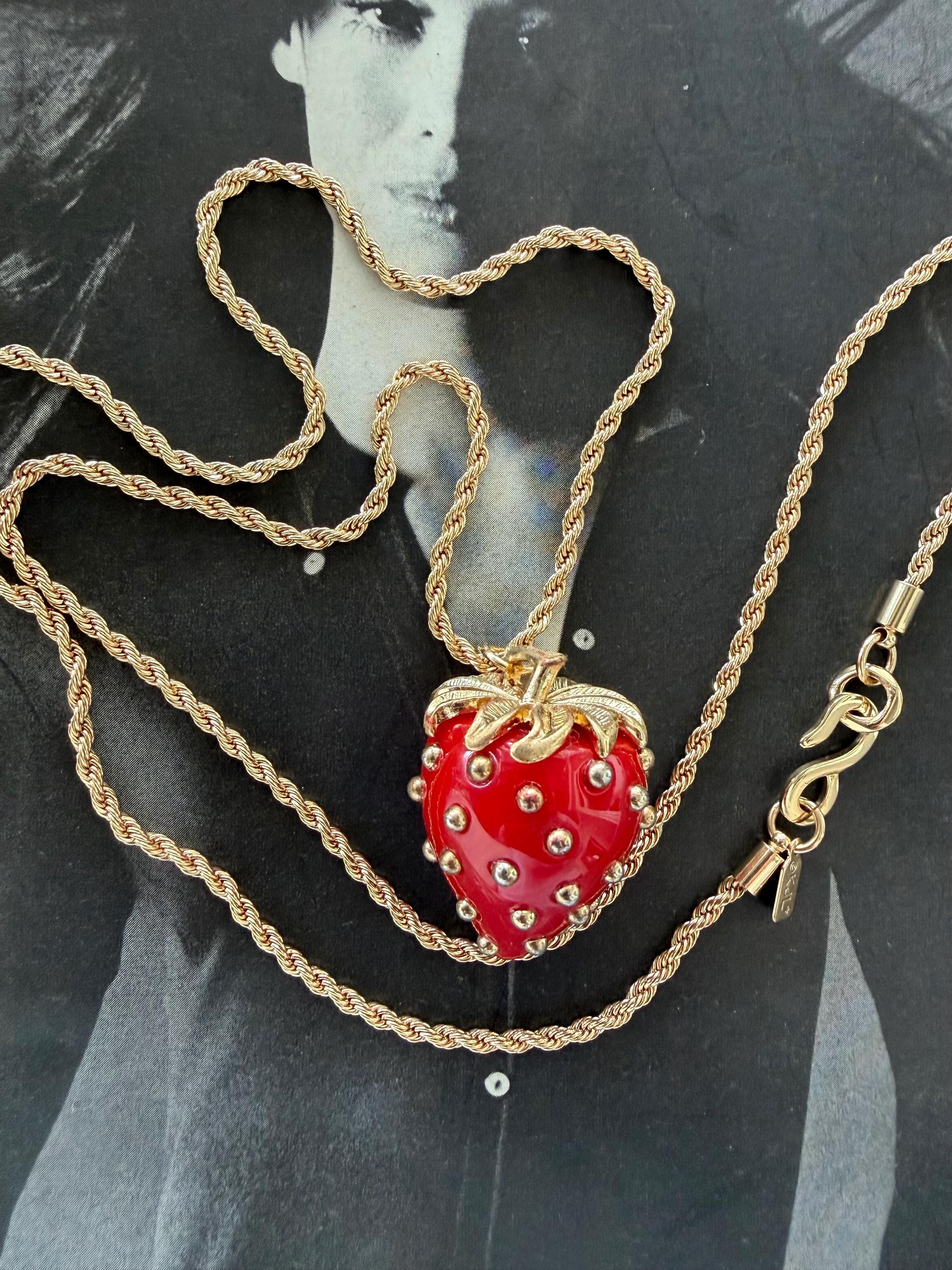ヴィンテージ KJL ケネス ジェイ レーン エナメル ストロベリー Kjl Strawberry - Etsy