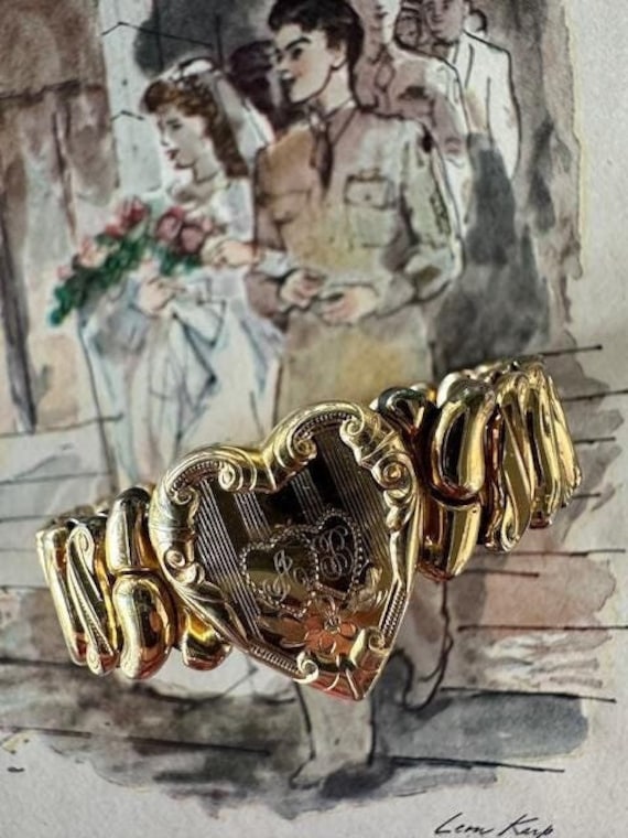 20-60代からのファッション通販  40s Gold Gold 40s Bracelet, Expansion Sweetheart Filled アクセサリー