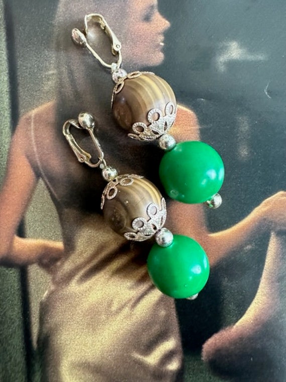60s Authentic Gum Ball Dangle Earrings. 60s Dangl… - image 6