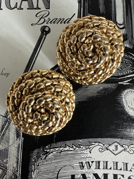 Erwin Pearl Earrings, Erwin Pearl Coiled Gold Ear… - image 9