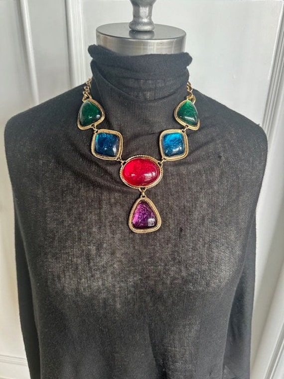 1990s Kenneth Jay Lane Signed for Avon Chunky Jew… - image 7