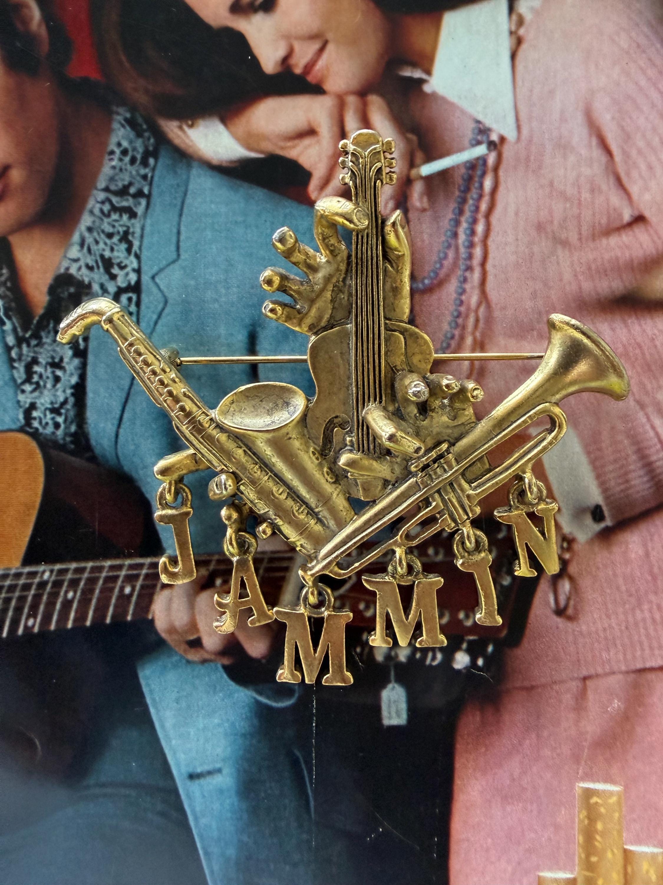 Vintage Jazz Pin - Etsy