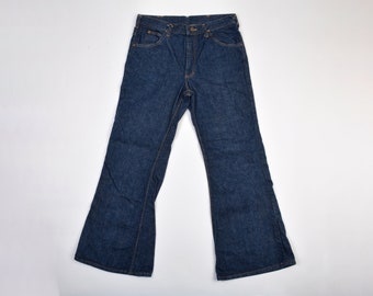 Vintage flare denim jeans by Lee Riders made in U.S.A circa 1960