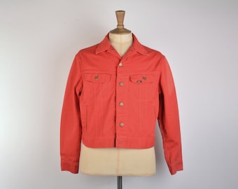 Vintage denim trucker jacket by Lee Riders Made in U.S.A circa 1980