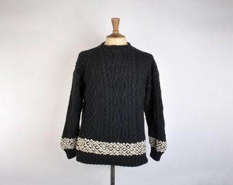 Vintage french sweater by Blanc Bleu circa 1980