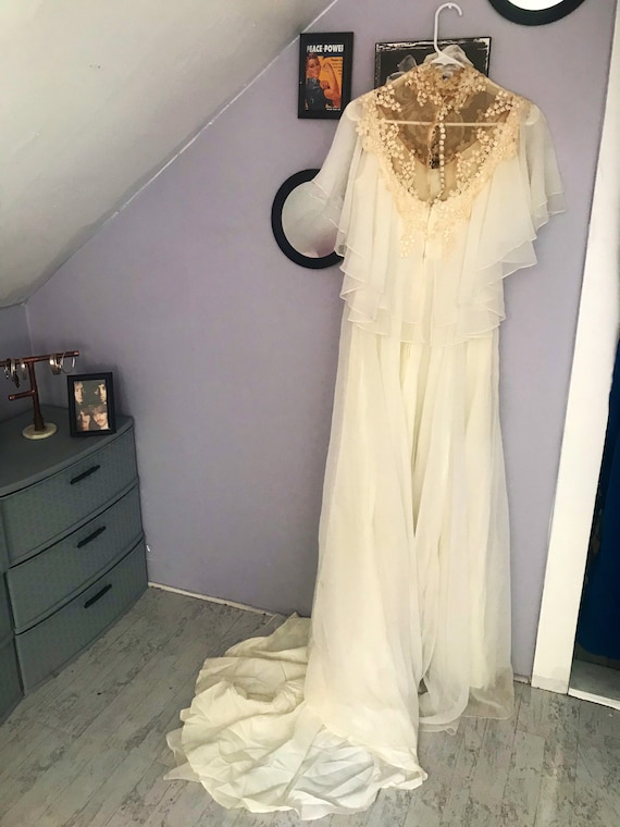 Vintage boho 1950s wedding dress - image 8